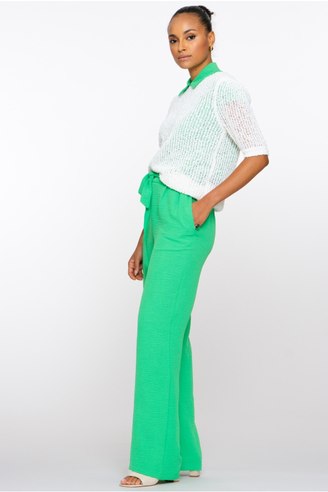 BROEK MET CEINTUUR 51127 21 GREEN